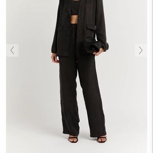 CAMPBELL BLACK STRAIGHT LEG PANT - 2 / BLACK